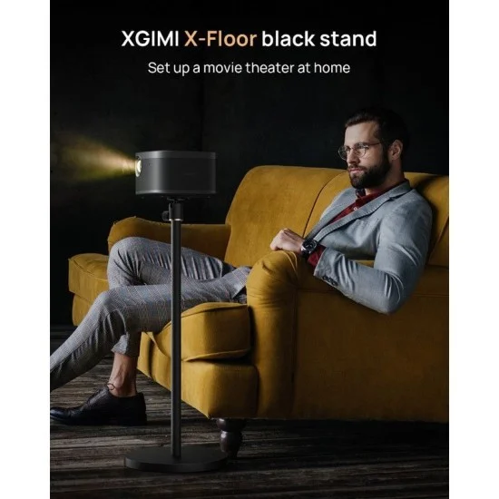 X-Jimmy X-Floor Projector Floor Stand &ndash; 360&deg; Rotation And Height Adjustable With Innovative Base &ndash; Black